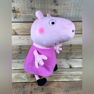 Peppa Pig Nickelodeon 14" Plush Astley Baker Davies 2016 TV Show Stuffed Animal